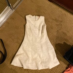 White midi dress
